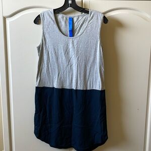 Kit Ace Womens Grey Navy Dress Size 2 Colorblock